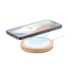Cargador Inalámbrico Cáñamo Bambú 15W