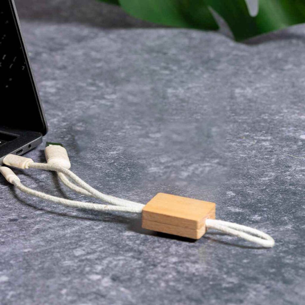 Multicargador Bambú Fibra de Trigo