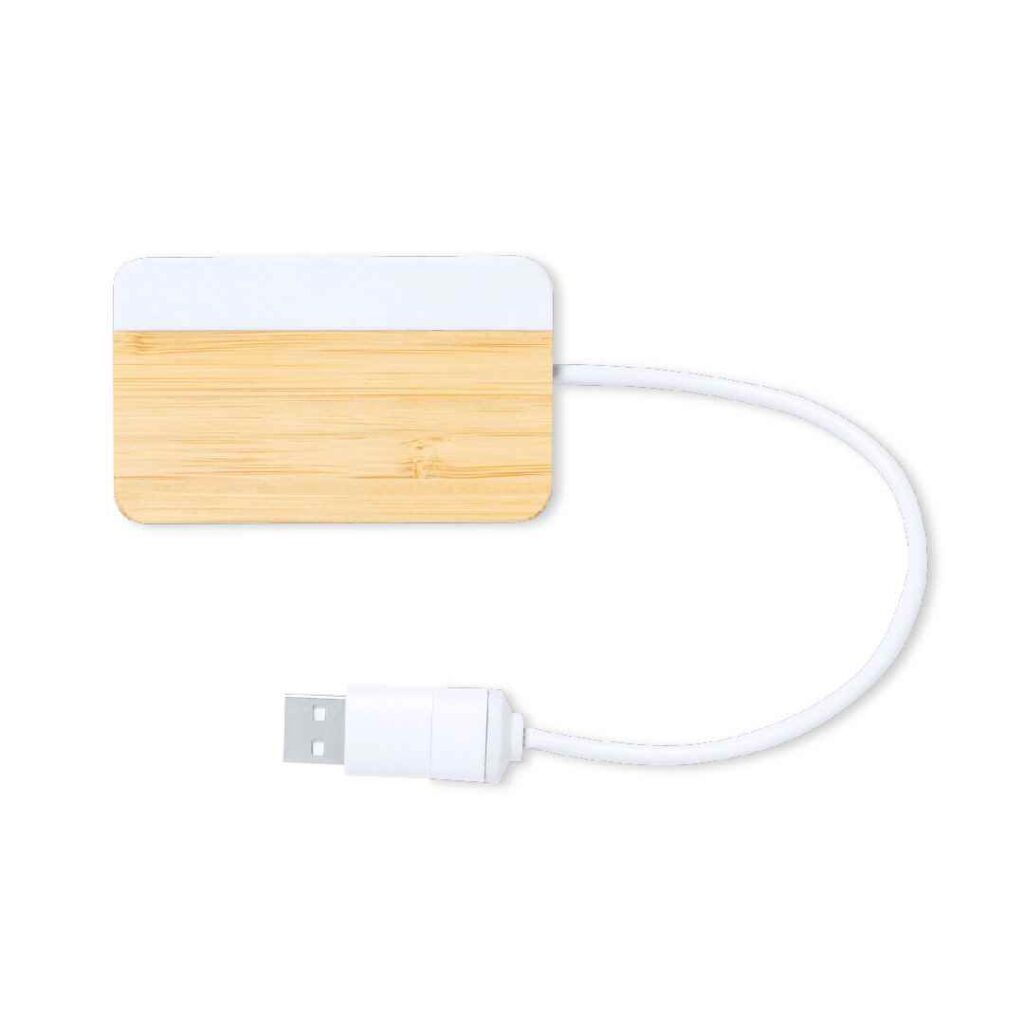 Puerto USB Bambú Mármol