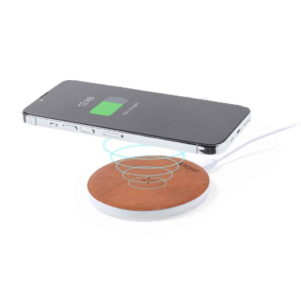 Cargador Inalámbrico 15W Cuero