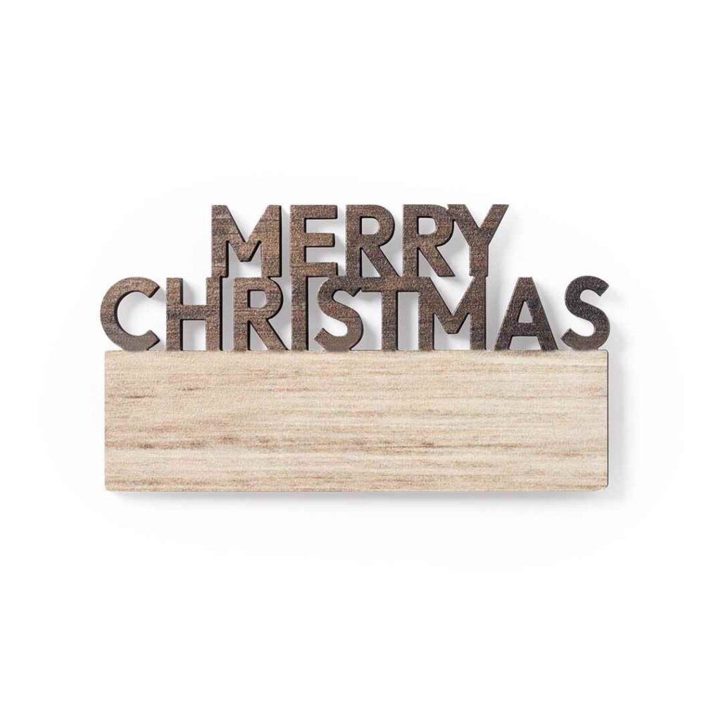 Imán Navideño Madera