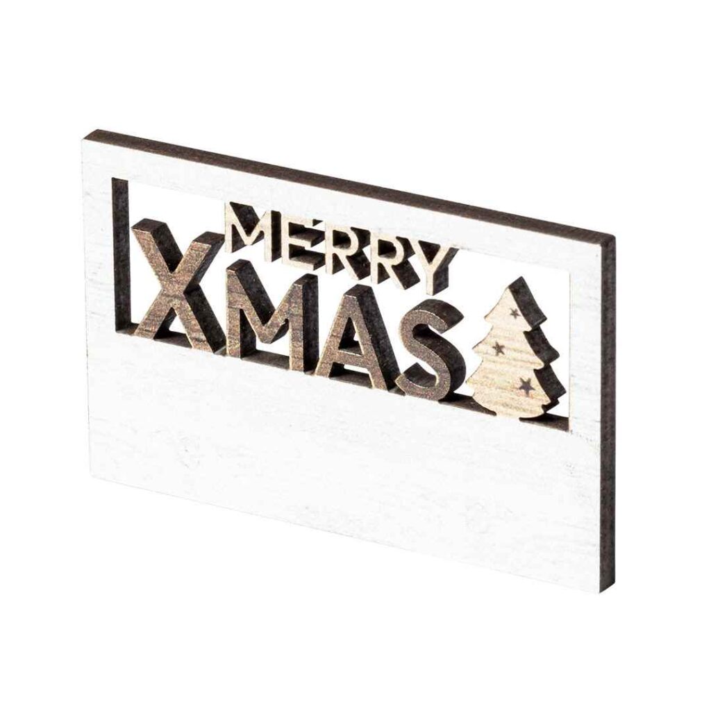 Imán Navideño Madera