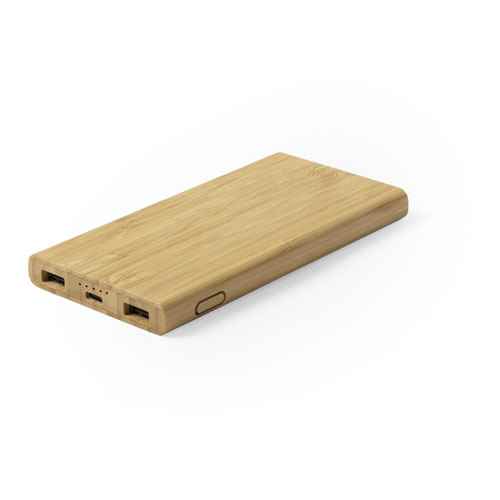 Power Bank 6000 mAh Bambú