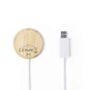 Cargador Inalámbrico 10W Bambú