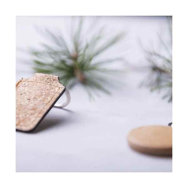 Llavero Rectangular Corcho
