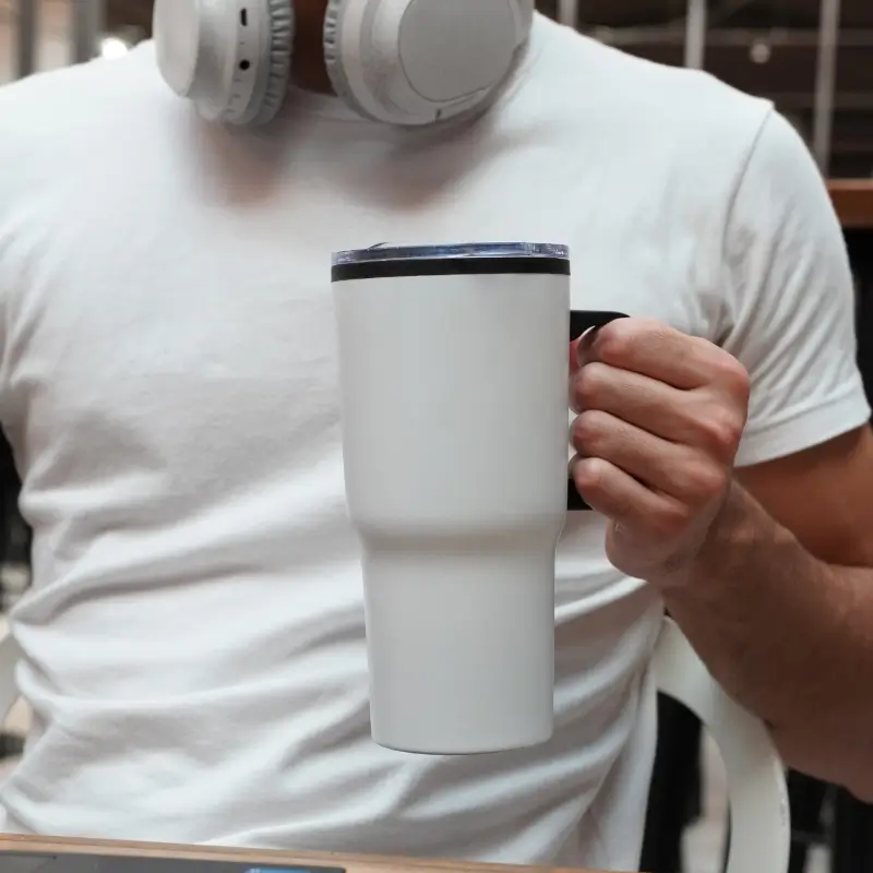 Mug Térmico Acero Inoxidable 600 cc.
