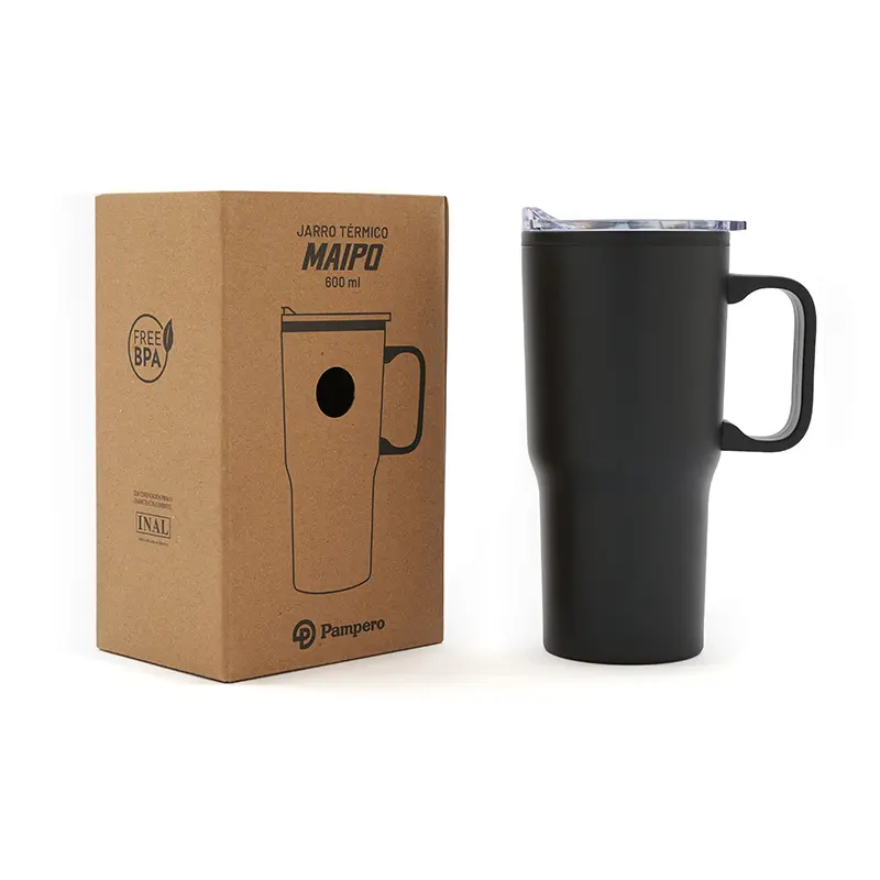 Mug Térmico Acero Inoxidable 600 cc.
