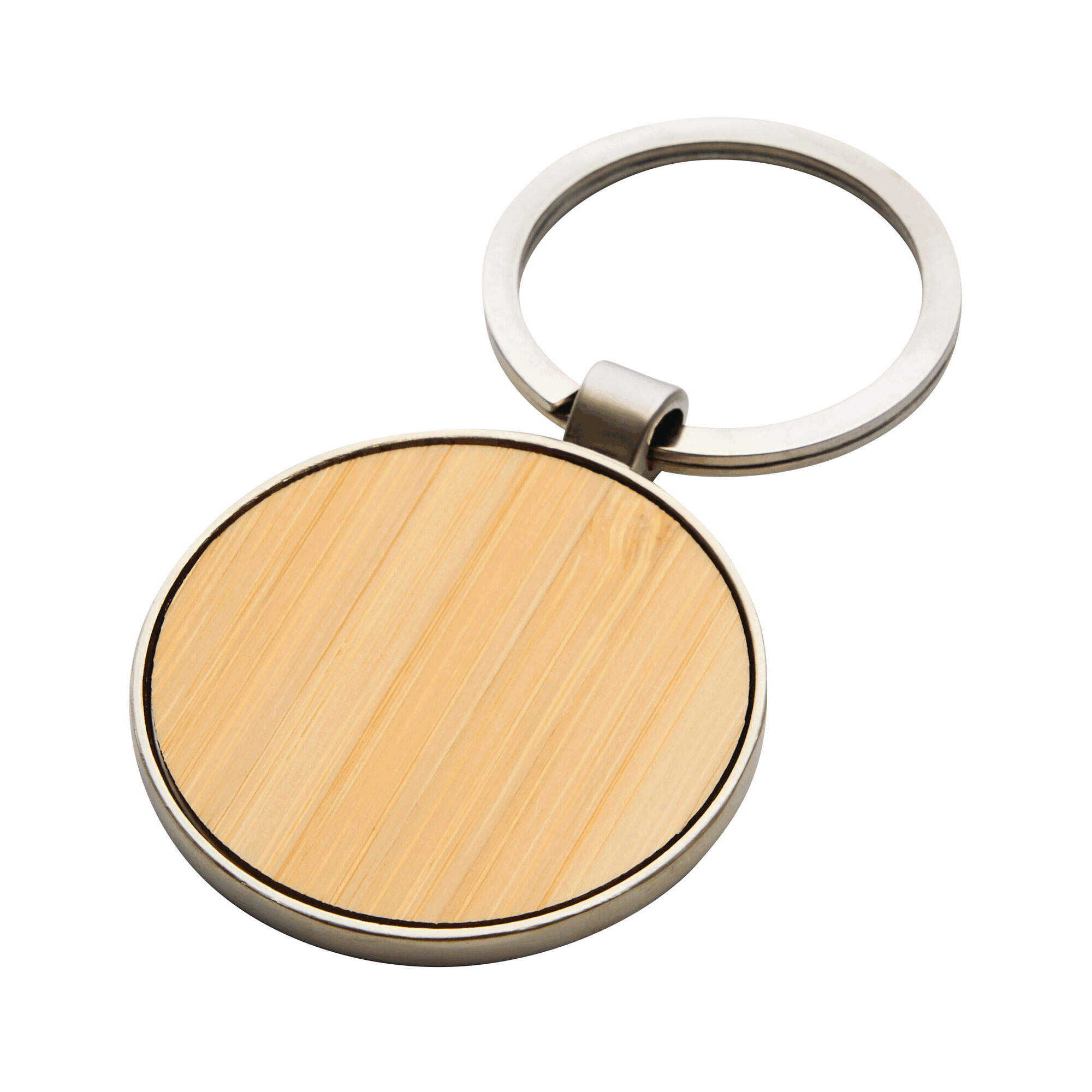 Llavero Circular Bambú