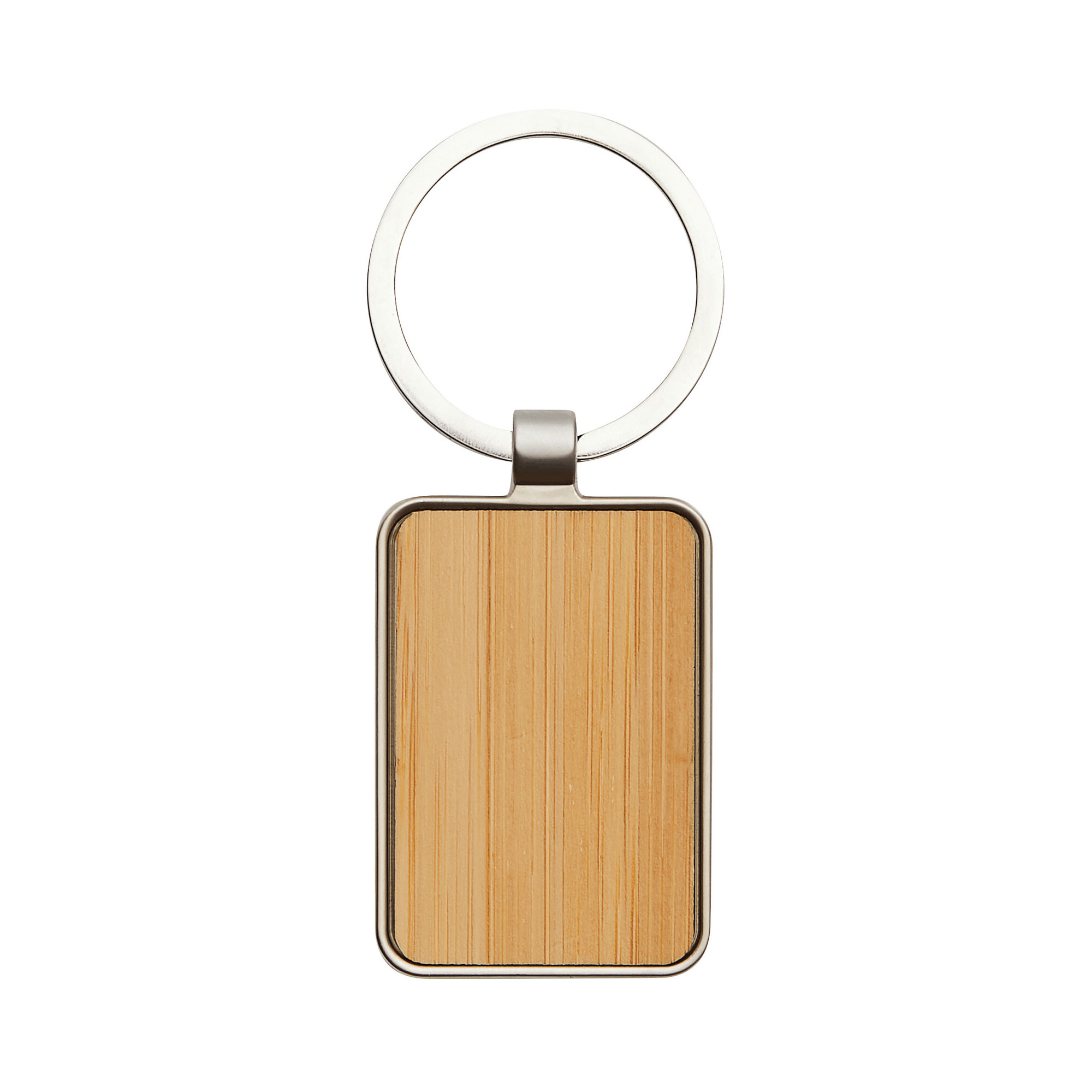 Llavero Rectangular Bambú
