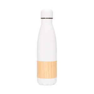 Botella Acero Inoxidable Bambú 500 cc.