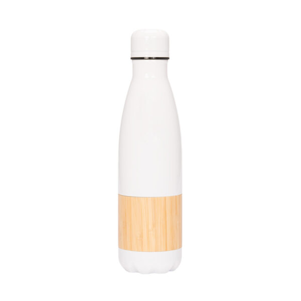 Botella Acero Inoxidable Bambú 500 cc.