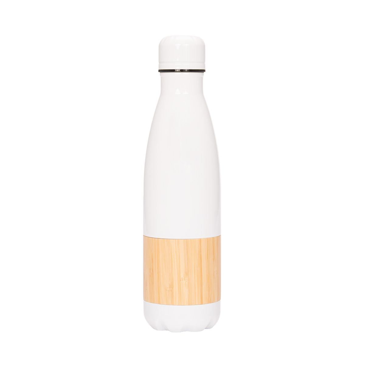 Botella Acero Inoxidable Bambú 500 cc.