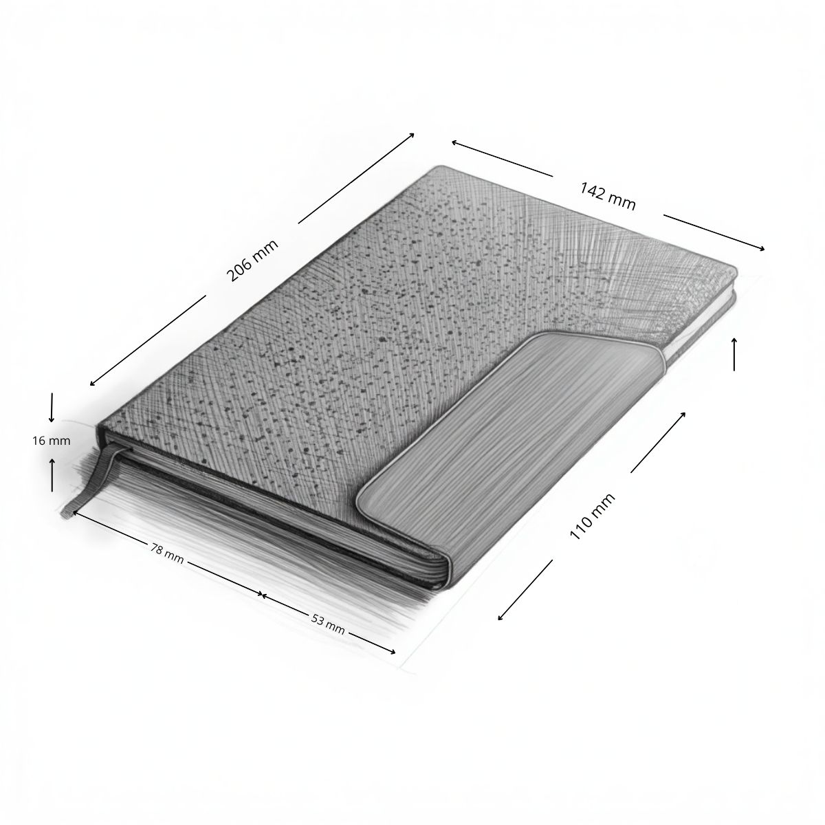 Cuaderno 14 x 20 Fibra Café