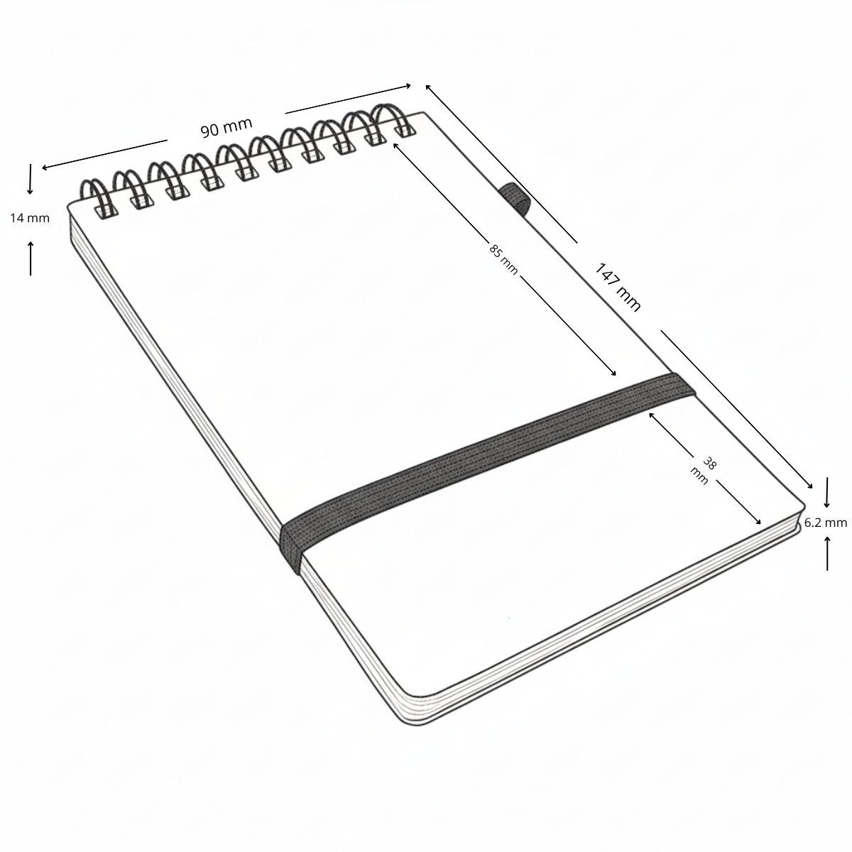 Libreta 9 x 15 Papel Piedra
