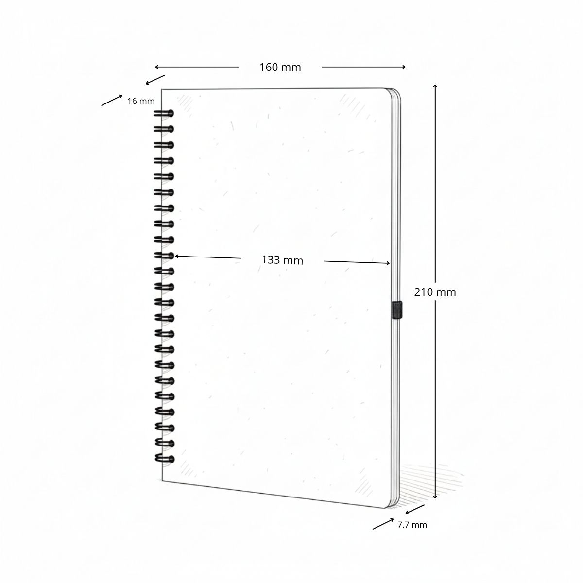 Cuaderno 16 x 21 Papel Piedra