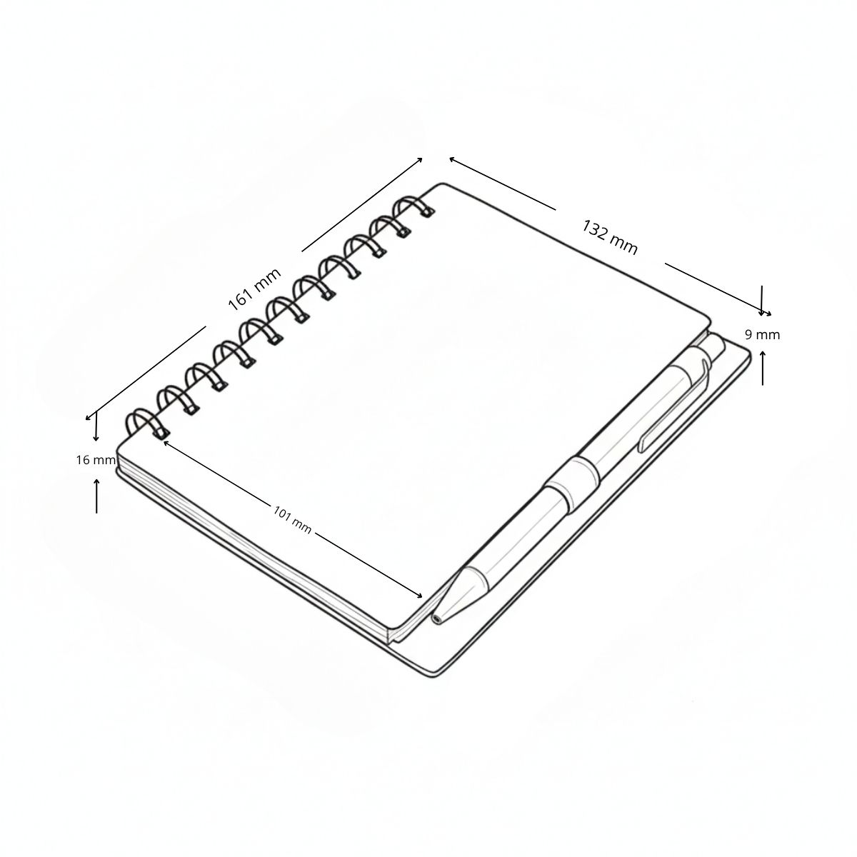 Libreta 13 x 16 Fibra Trigo
