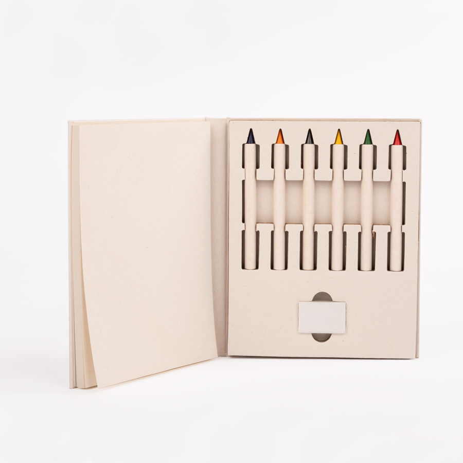 Set DIbujo Caja Leche Reciclada