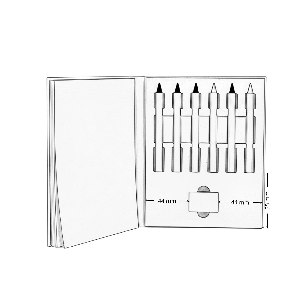 Set DIbujo Caja Leche Reciclada