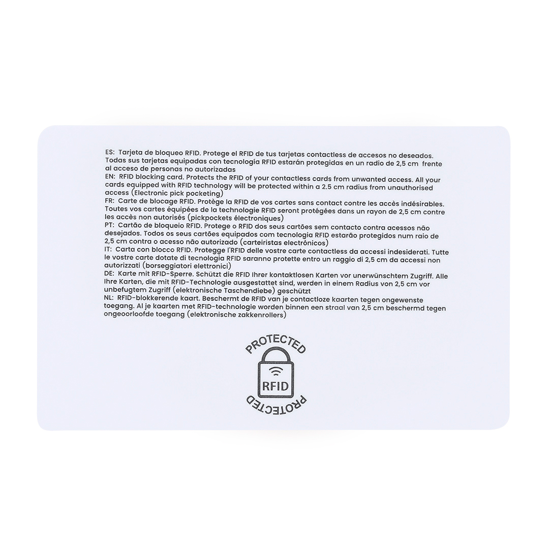 Tarjeta Bloqueo RFID
