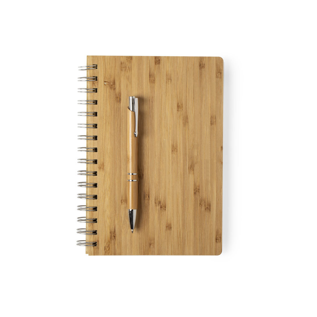 Set Libreta y Bolígrafo Bambú