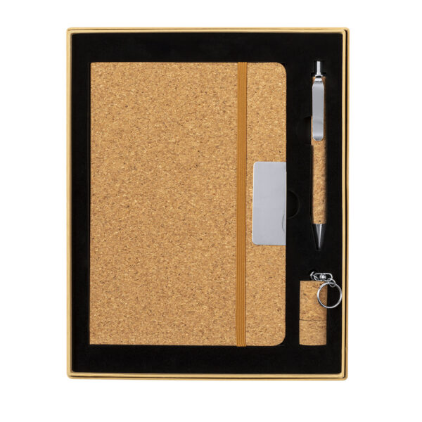 Set Libreta, Llavero Pendrive y Bolígrafo