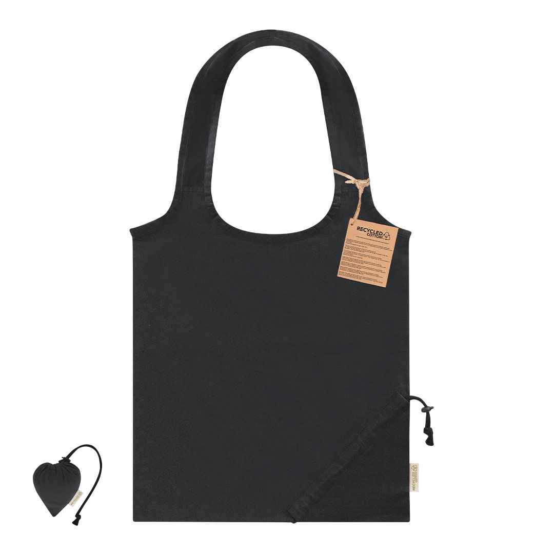 Bolsa Algodón Reciclado Plegable 38 x 40