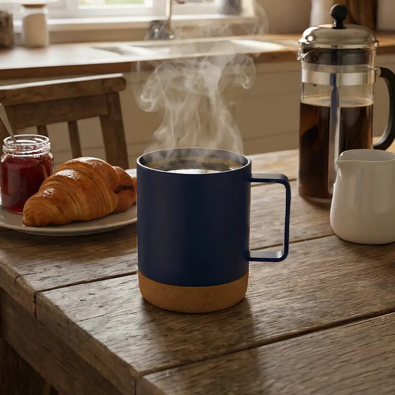 Mug Plástico Corcho 400 cc.