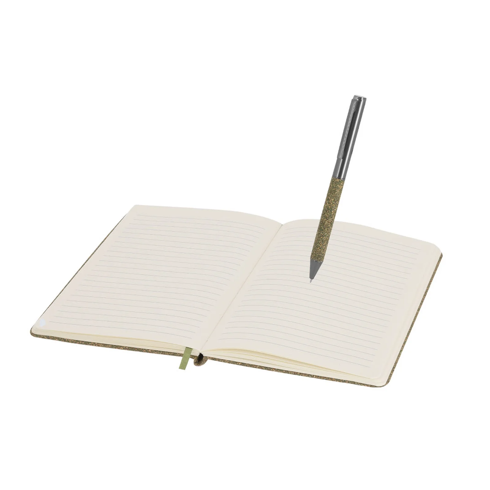 Set Corporativo Libreta Fibra de Té y Bolígrafo Reciclado
