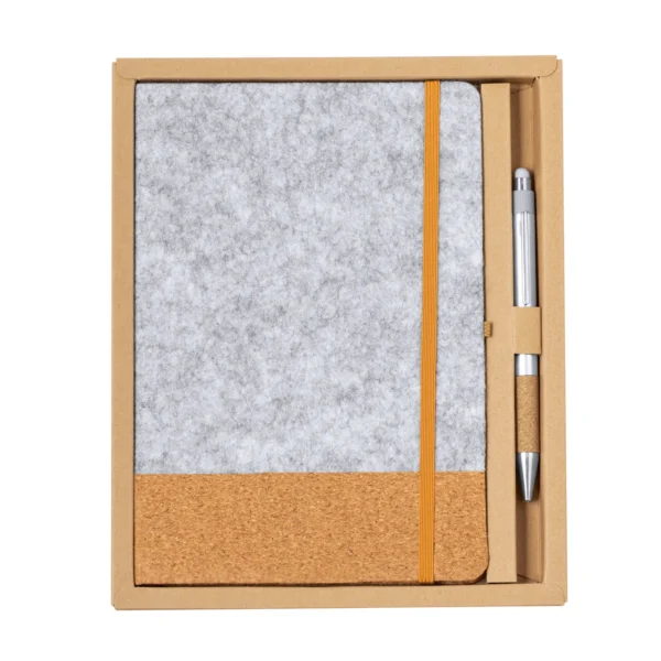 Set Corporativo Libreta rPET y Bolígrafo Reciclado