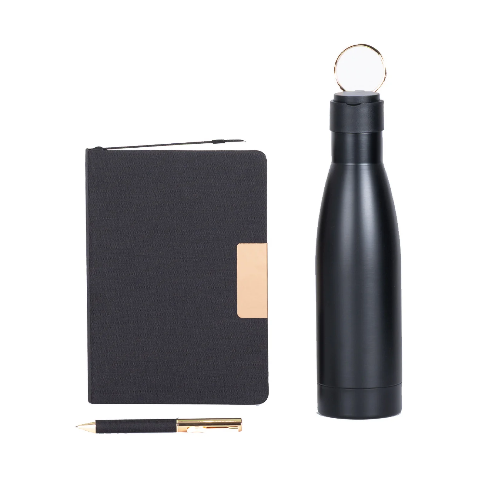 Set Corporativo Botella Térmica, Libreta y Bolígrafo Premium
