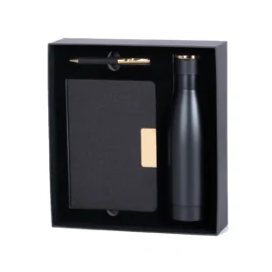 Set Corporativo Botella Térmica, Libreta y Bolígrafo Premium