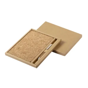 Set Corporativo Libreta y Bolígrafo de Corcho Natural