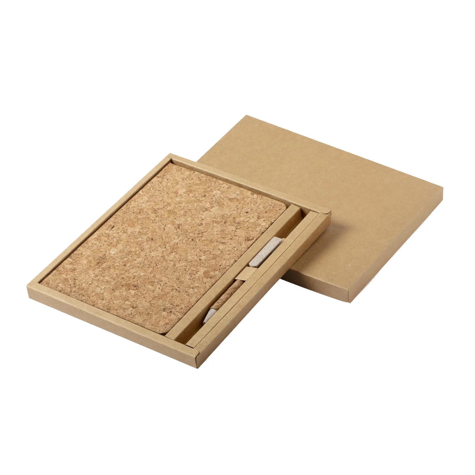 Set Corporativo Libreta y Bolígrafo de Corcho Natural