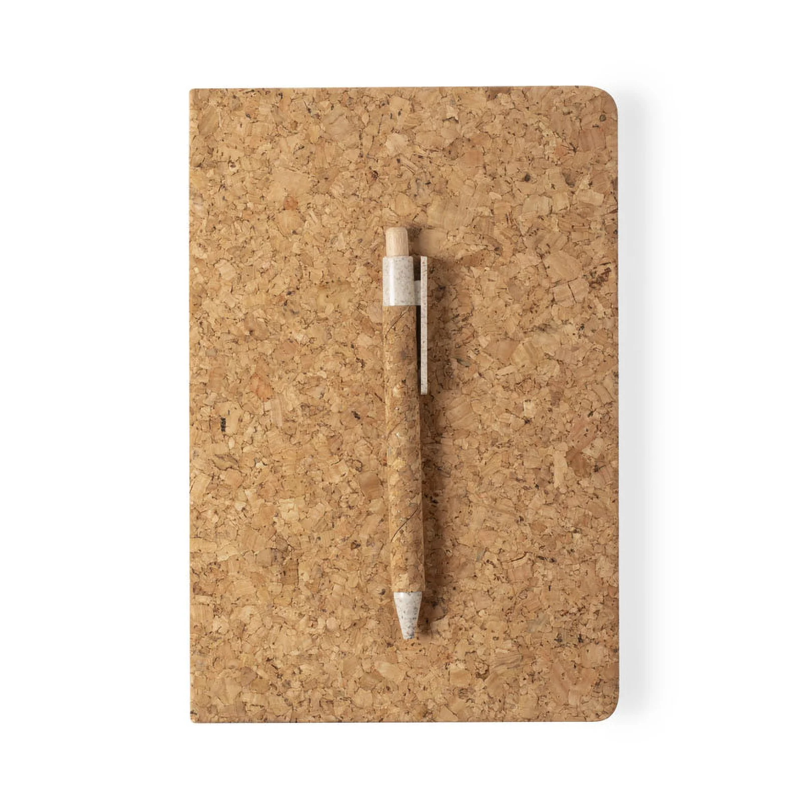 Set Corporativo Libreta y Bolígrafo de Corcho Natural