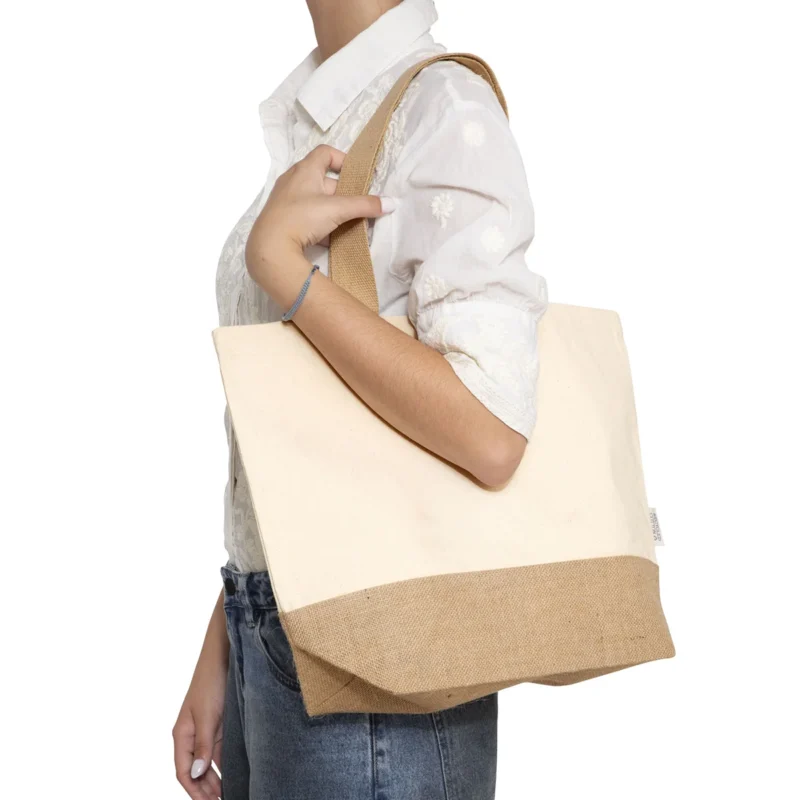 Bolsa de algodón y yute 