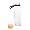 Botella Vidrio con tapa de bambú
