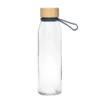Botella Vidrio con tapa de bambú