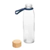 Botella Vidrio con tapa de bambú