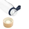 Botella Vidrio con tapa de bambú