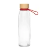 Botella Vidrio con tapa de bambú