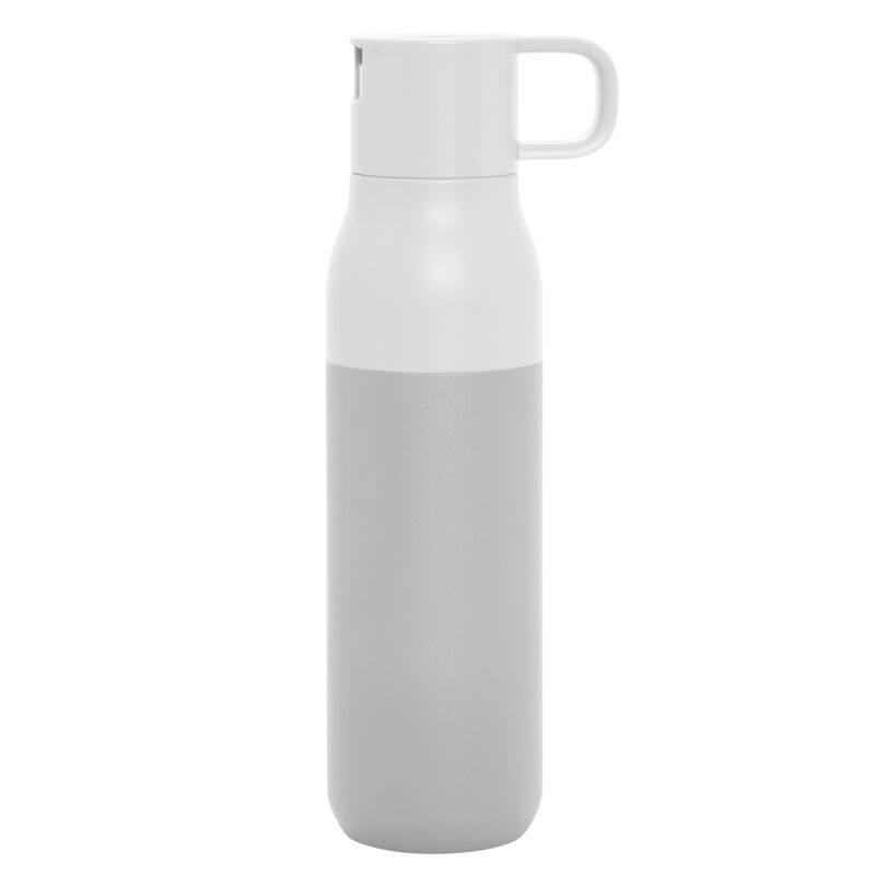 Botella térmica con dos tapas 