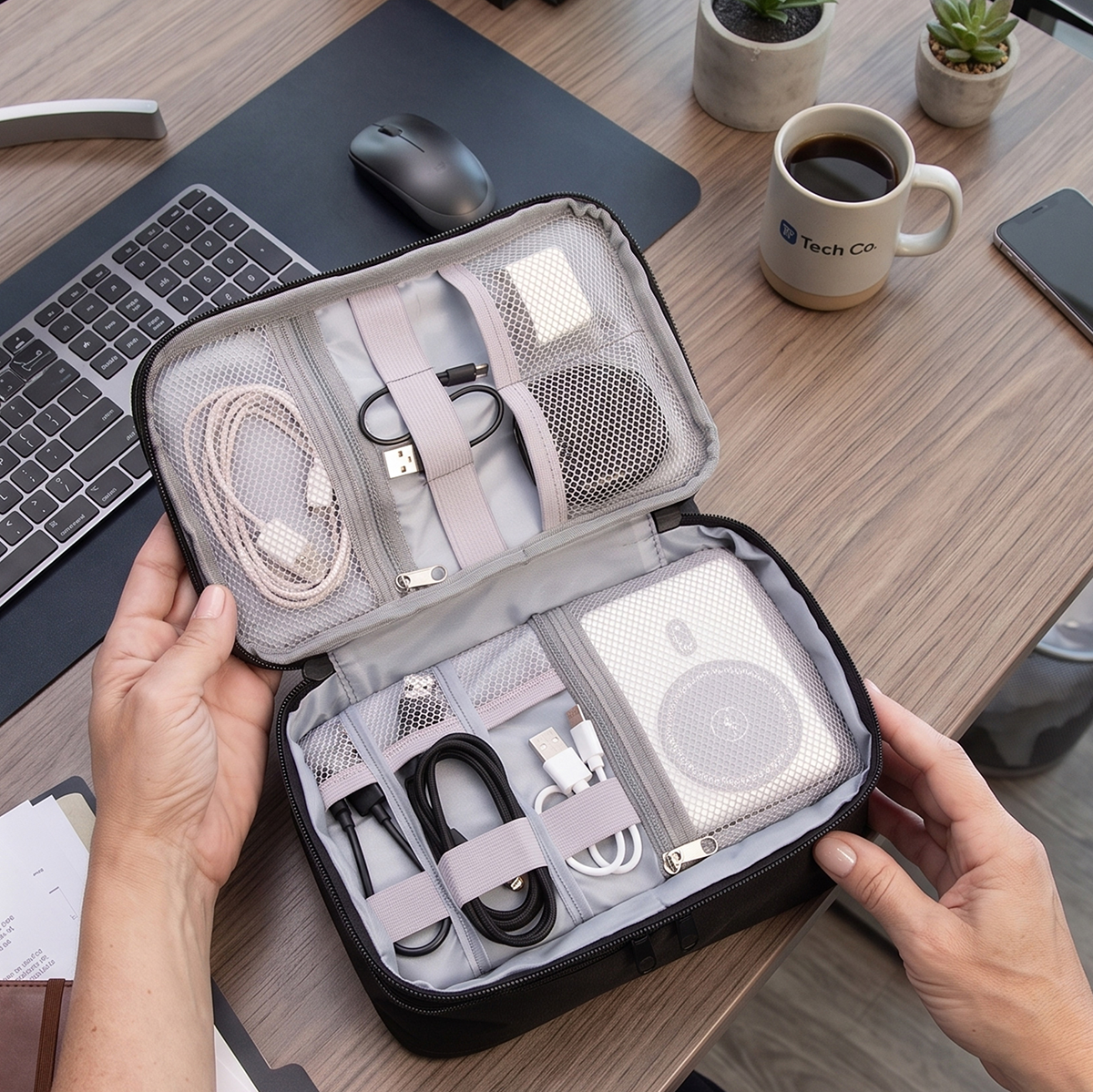 Organizador de Cables Doble