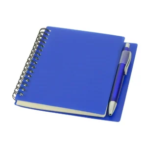 Libreta Plástica con bolígrafo 14 x 12