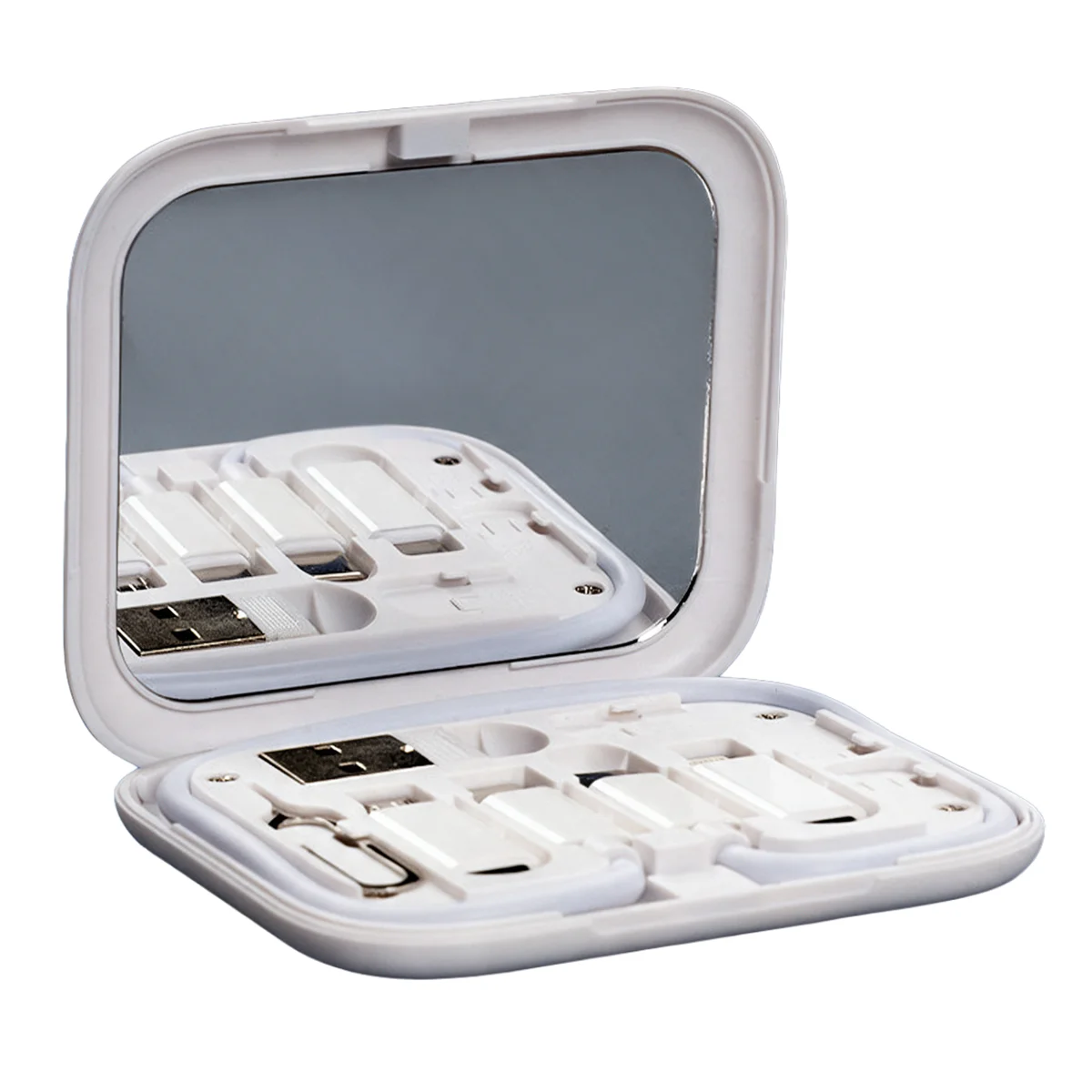Multicargador 8-en-1 con espejo