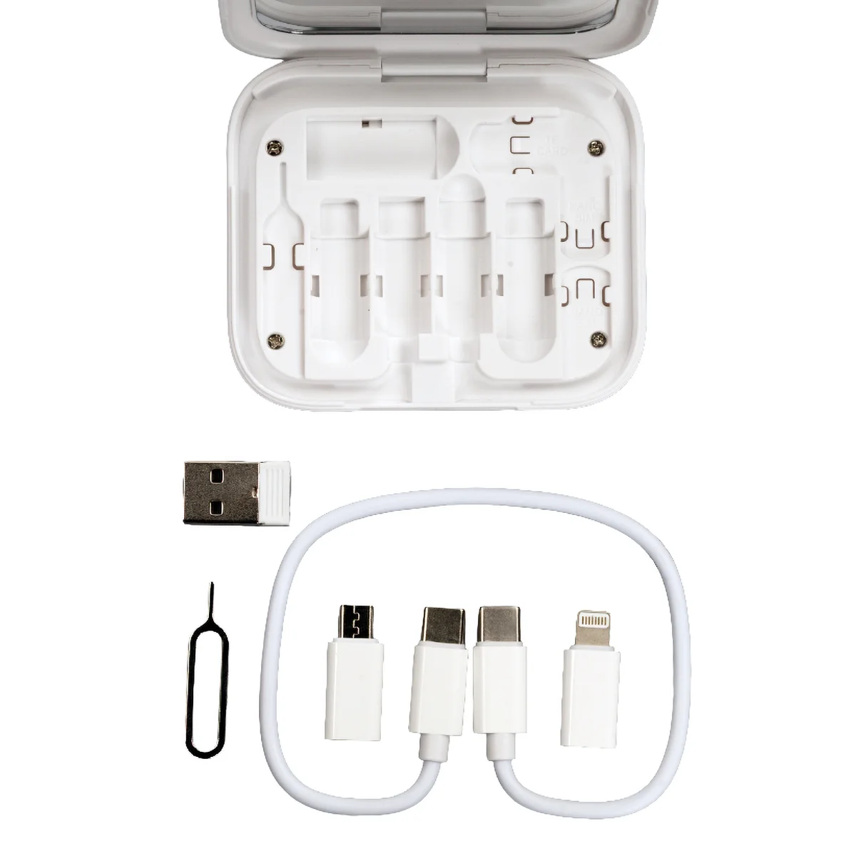Multicargador 8-en-1 con espejo