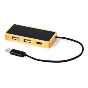 Puerto USB 2.0 Bambú / Iluminado