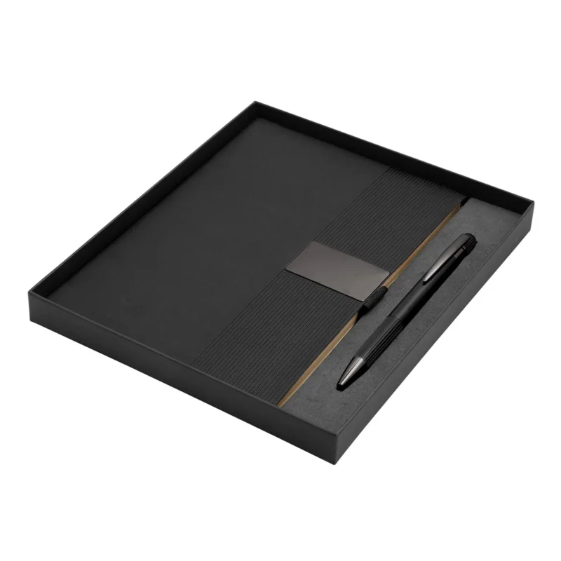 Set Corporativo Cuaderno y Bolígrafo Poliuretano SS06